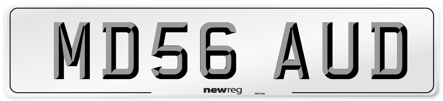 MD56 AUD Number Plate from New Reg